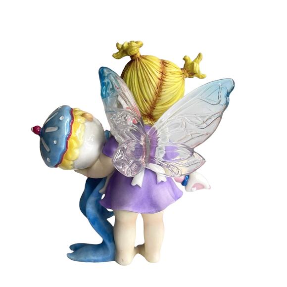 My Little Kitchen Fairies Baby RATTLE FAIRIE Nursery Figure Acrylic Fairy Wings - Picture 2 of 9